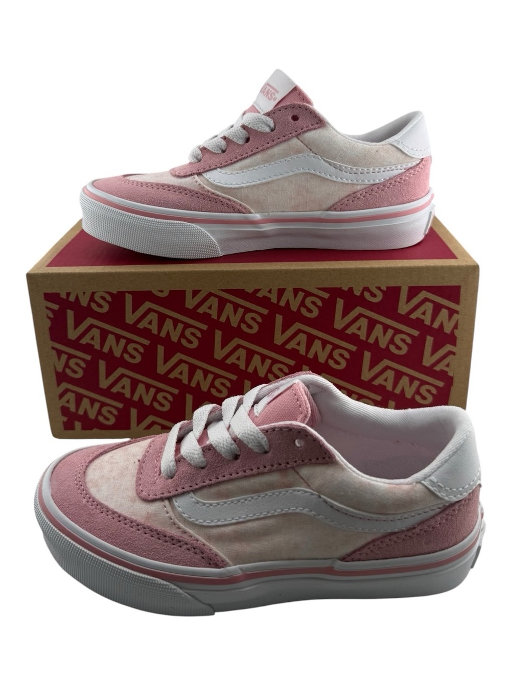 Vans Kids Girl Brooklyn LS low- top Sneakers Casual Lace-Up Shoes Size 12